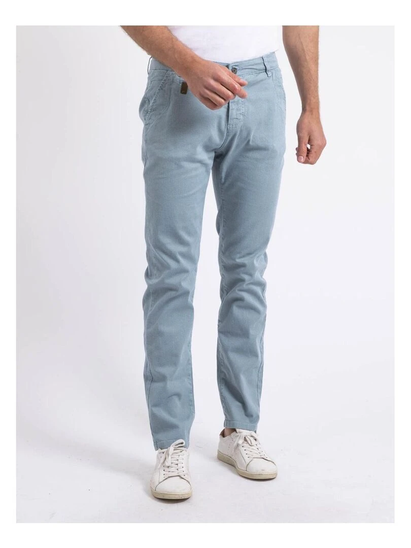 Pantalon chino slim CODY Bleu ciel