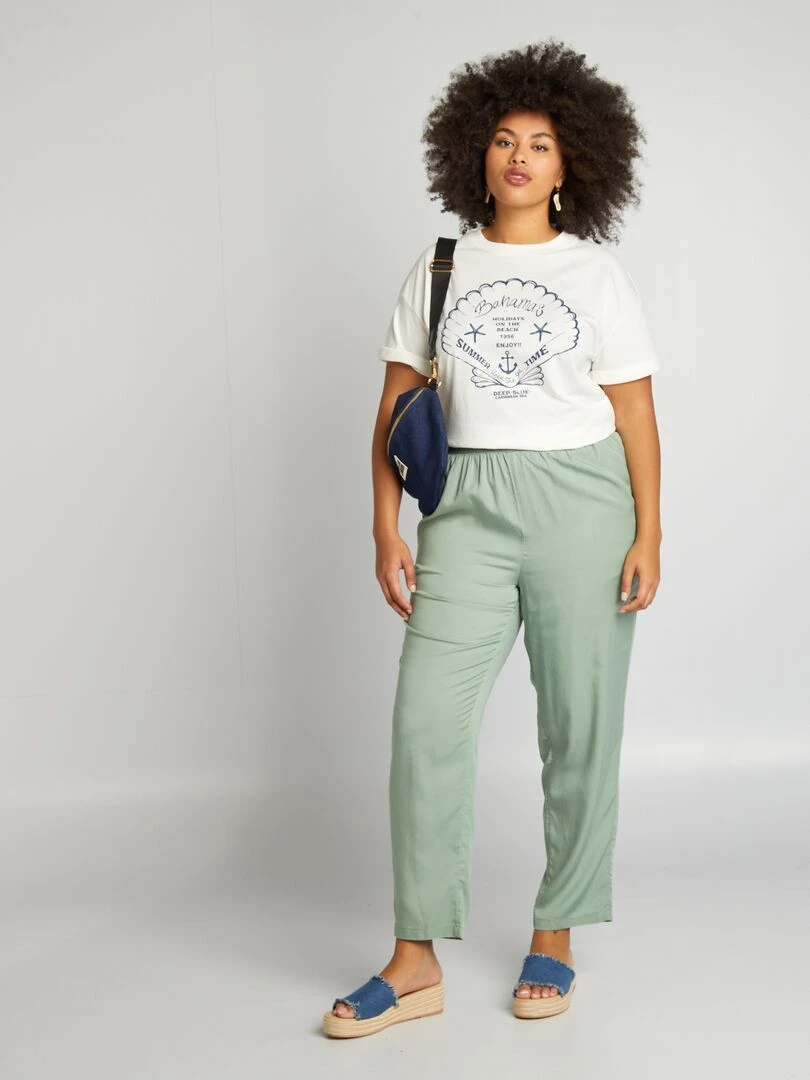 T shirt imprimé coquillage Blanc