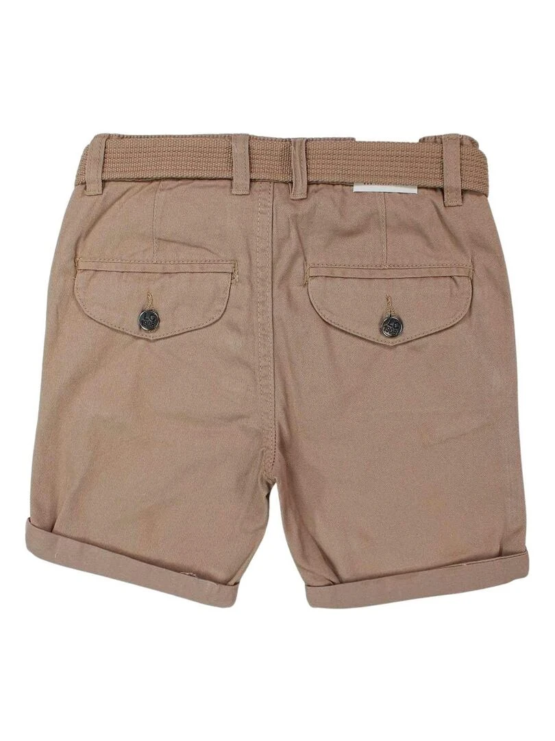 Lee Cooper Bermuda garçon imprimé logo en coton Marron