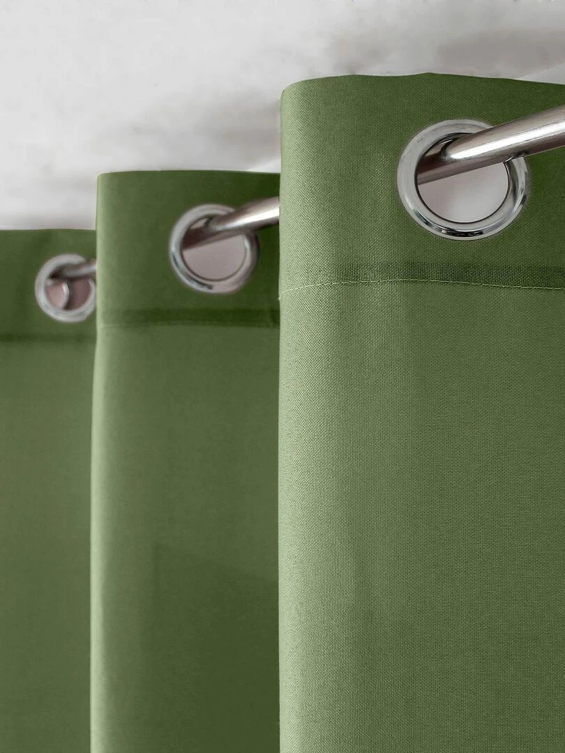 Rideau d'ameublement aux impressions florales   Vert olive