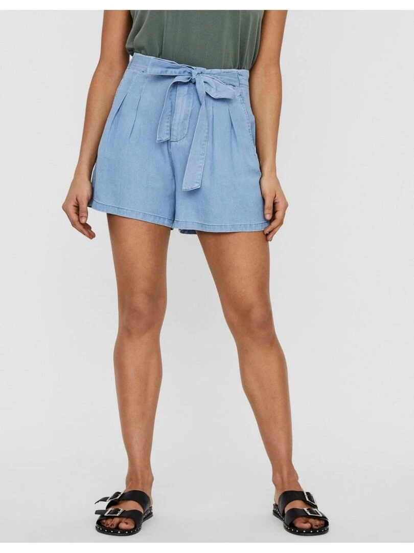 Short en denim Vero Moda Bleu