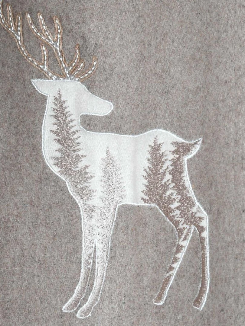 Rideau tamisant Effet laine Taupe