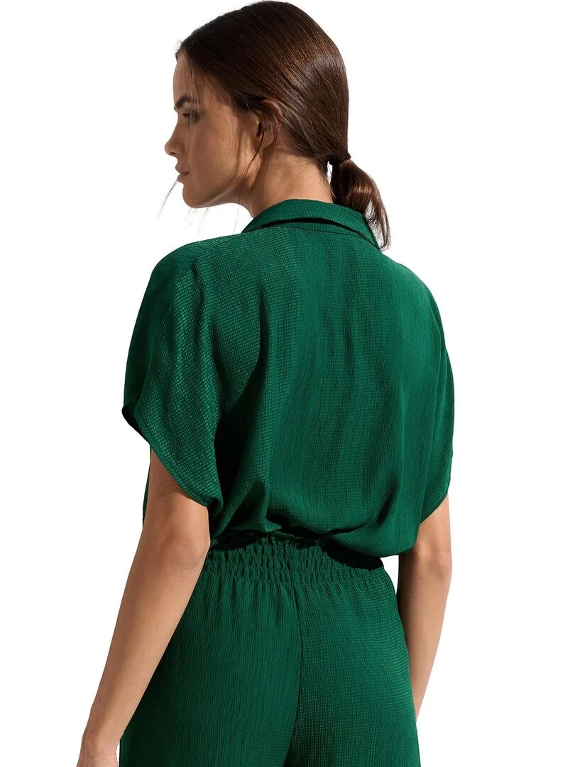 Chemise estivale manches courtes Japan   Vert