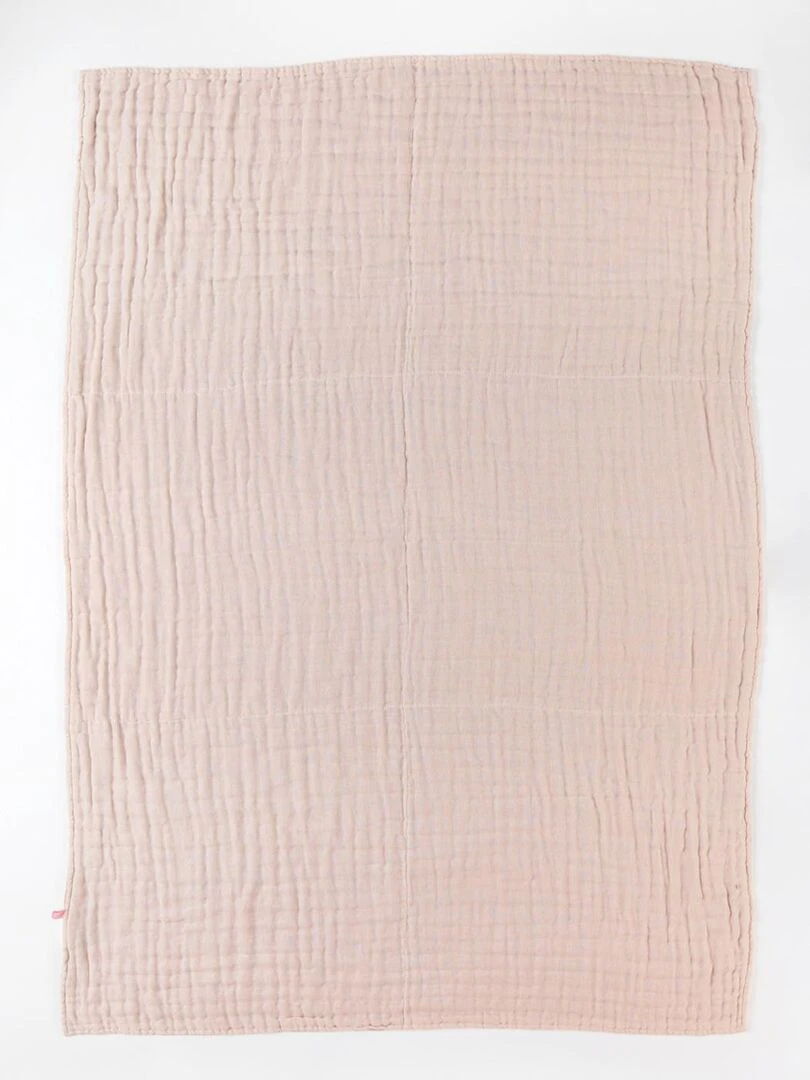 Couverture 75 x 100 cm léopard en mousseline cappuccino Noukie's Marron