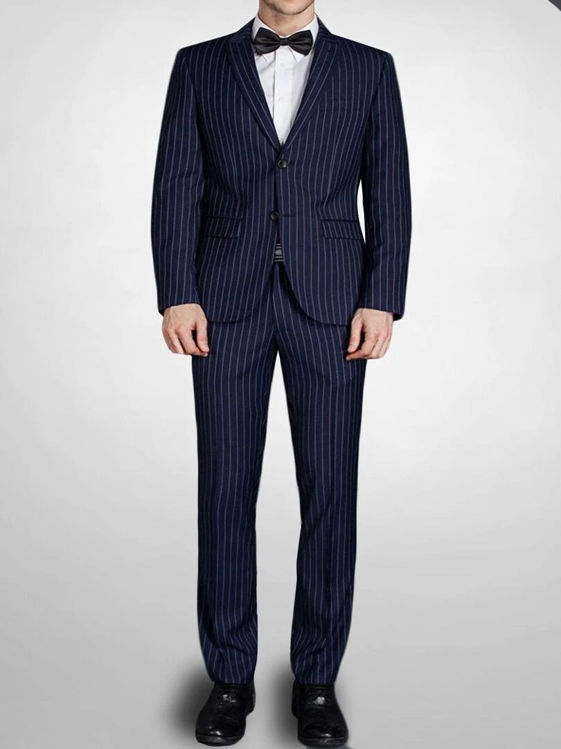Costume à rayures Kebello Bleu marine