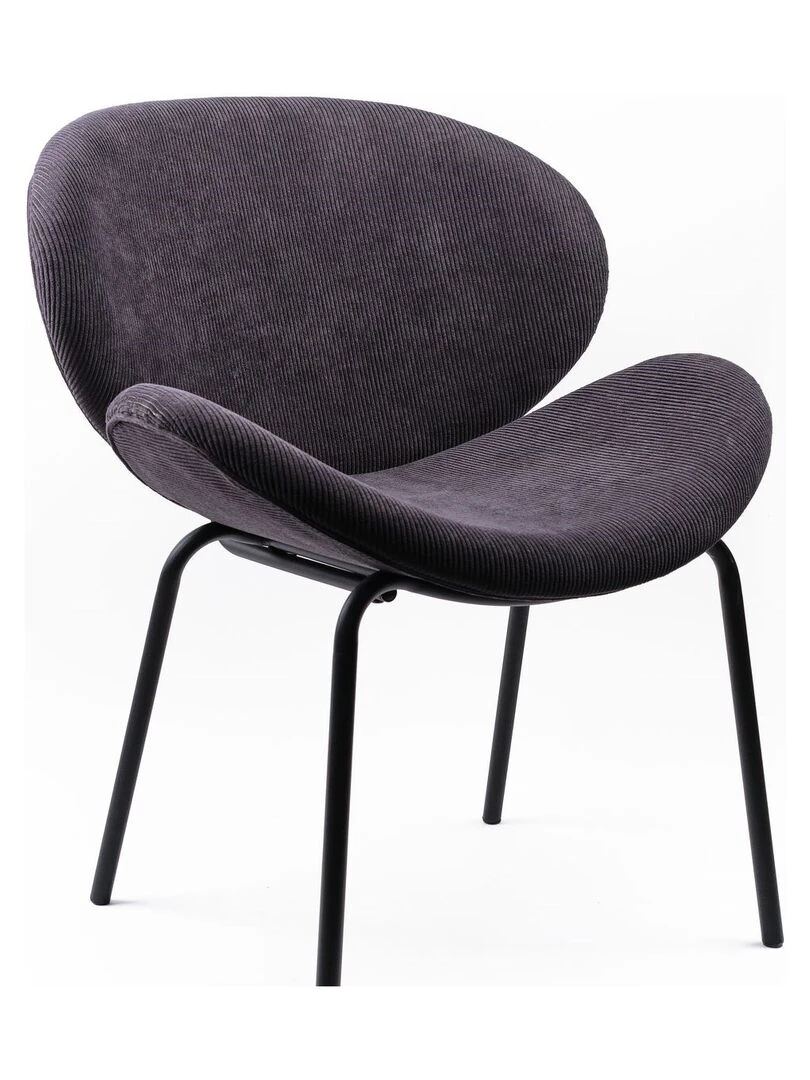 Fauteuil arrondi en tissu 'COZY' 'TODAY'   Gris