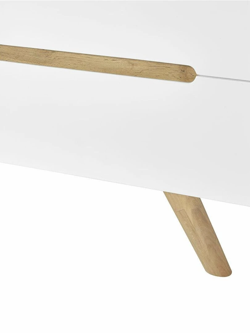 Commode 6 tiroirs Kota   AKITEN RETAIL   Blanc Marron