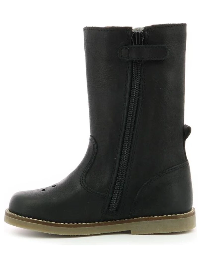 Bottes Cuir Sidelia   Noir