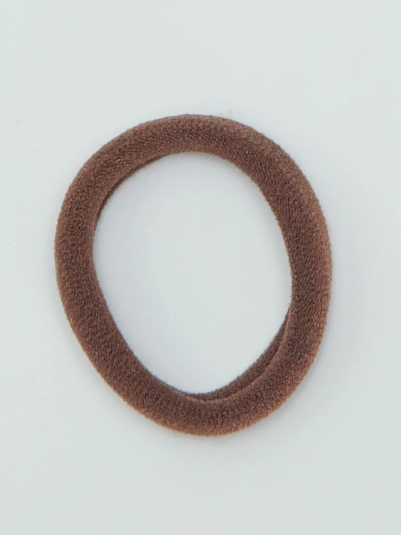 Lot de 10 élastiques pour cheveux   Marron