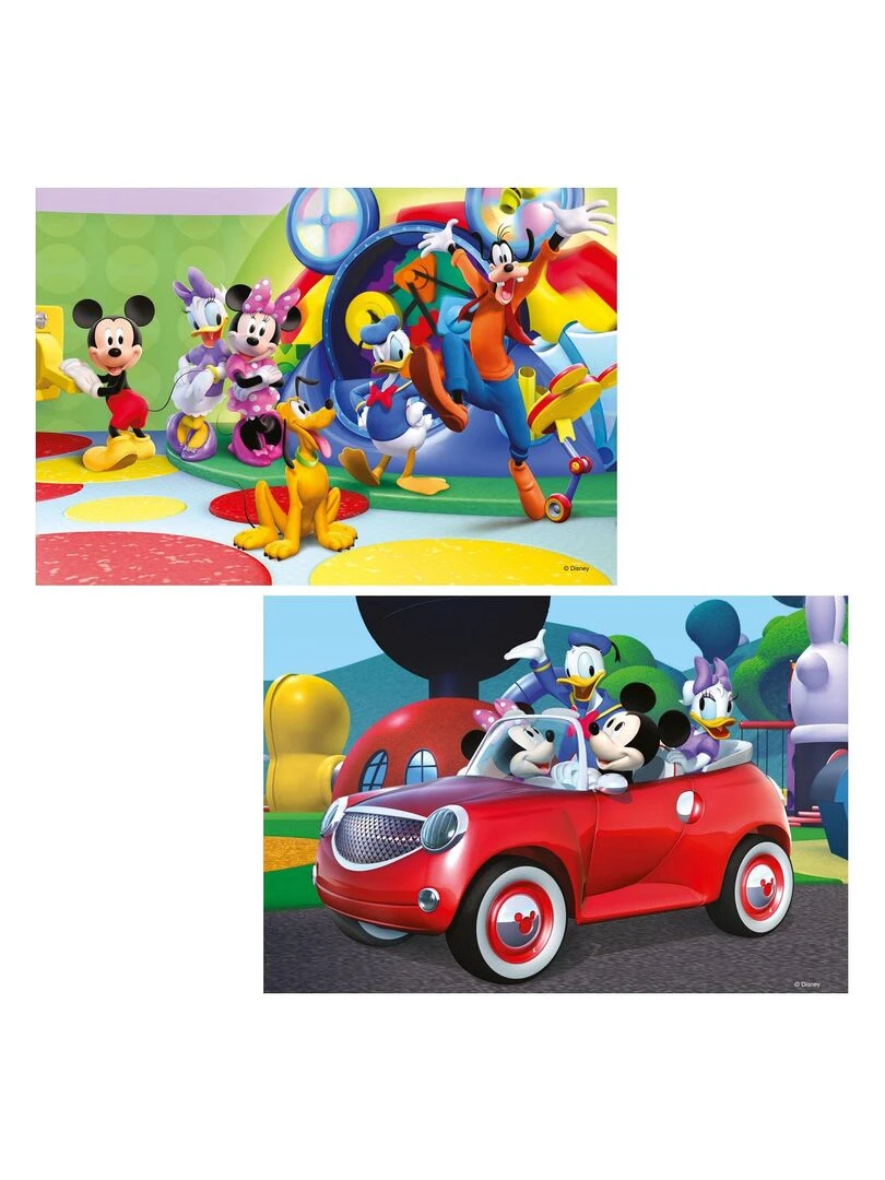 Puzzle 2 x 12 pièces : Mickey Minnie et leurs amis N/A