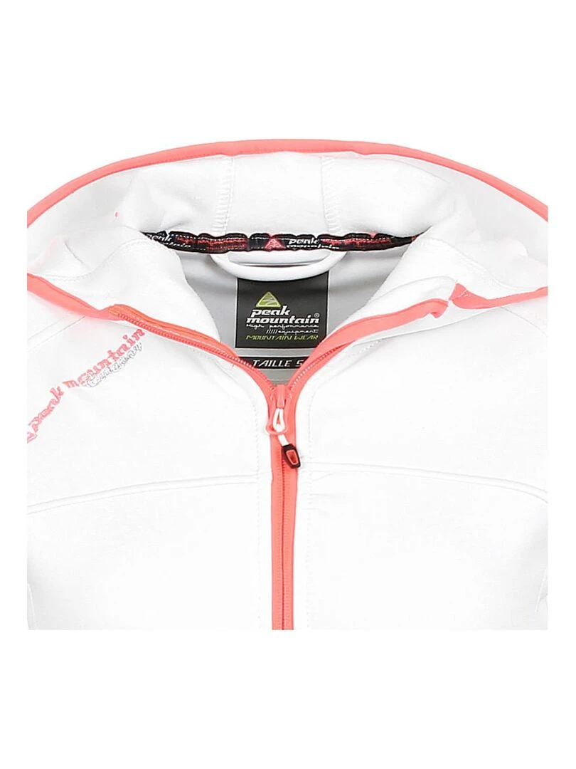 Blouson polarshell femme ACAMPUS   Blanc