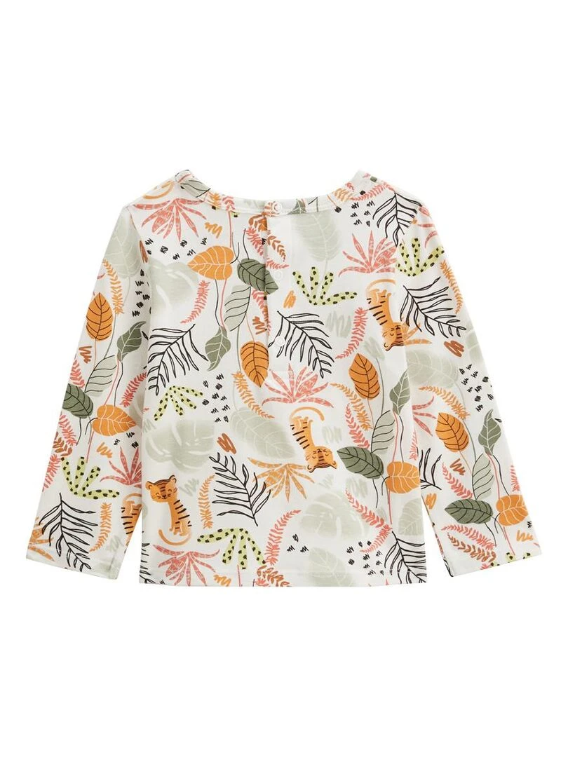 Pyjama bébé 2 pièces à pieds retroussables Dumbea Kaki