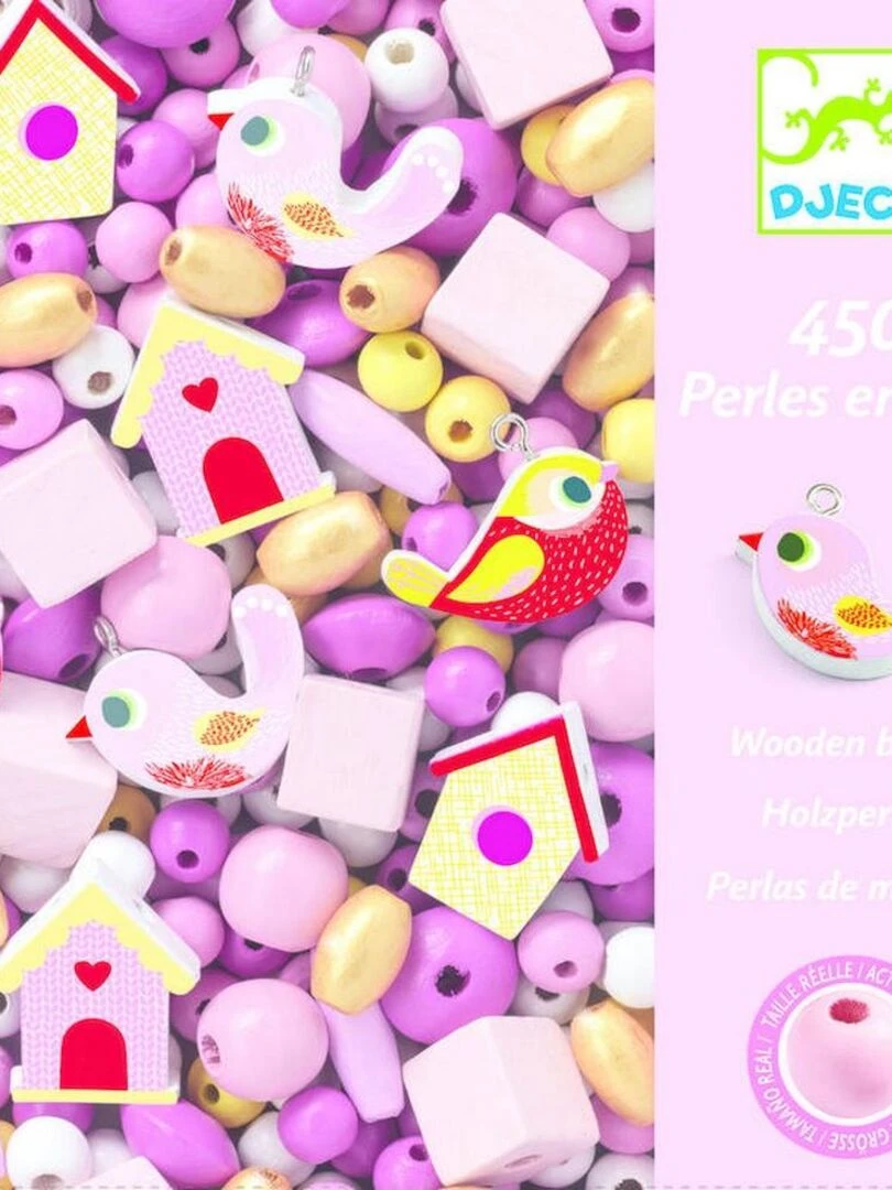 Foison De 450 Perles Oiseaux   N/A