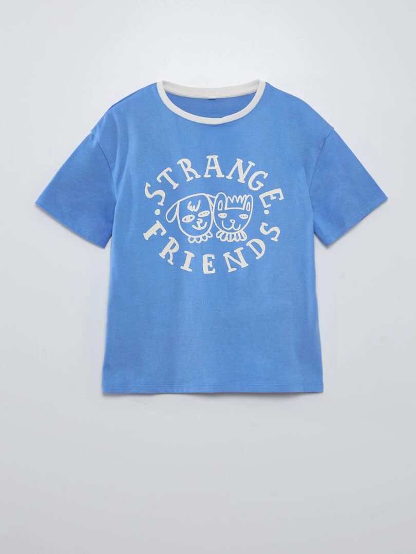 T shirt à col rond X Little Bad Wolf   Bleu