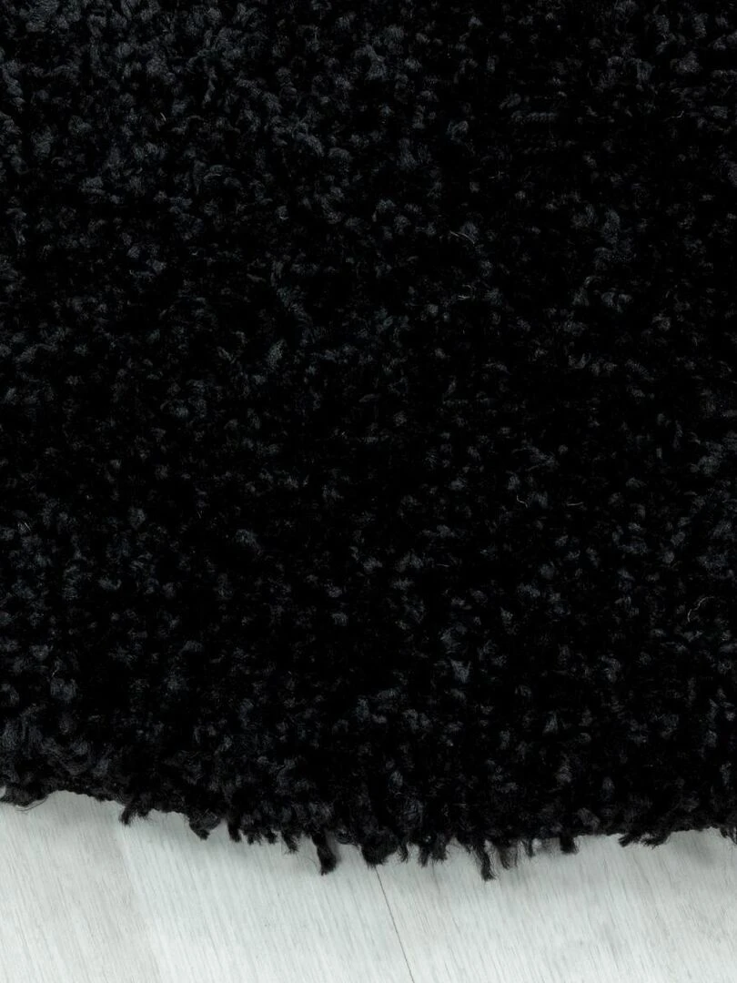 Tapis shaggy UNI I OEKO TEX®   Noir