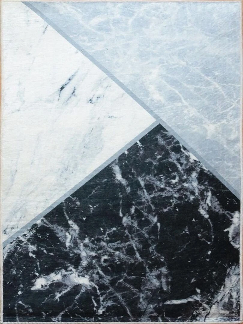 Tapis MARBRE Tricolore Gris