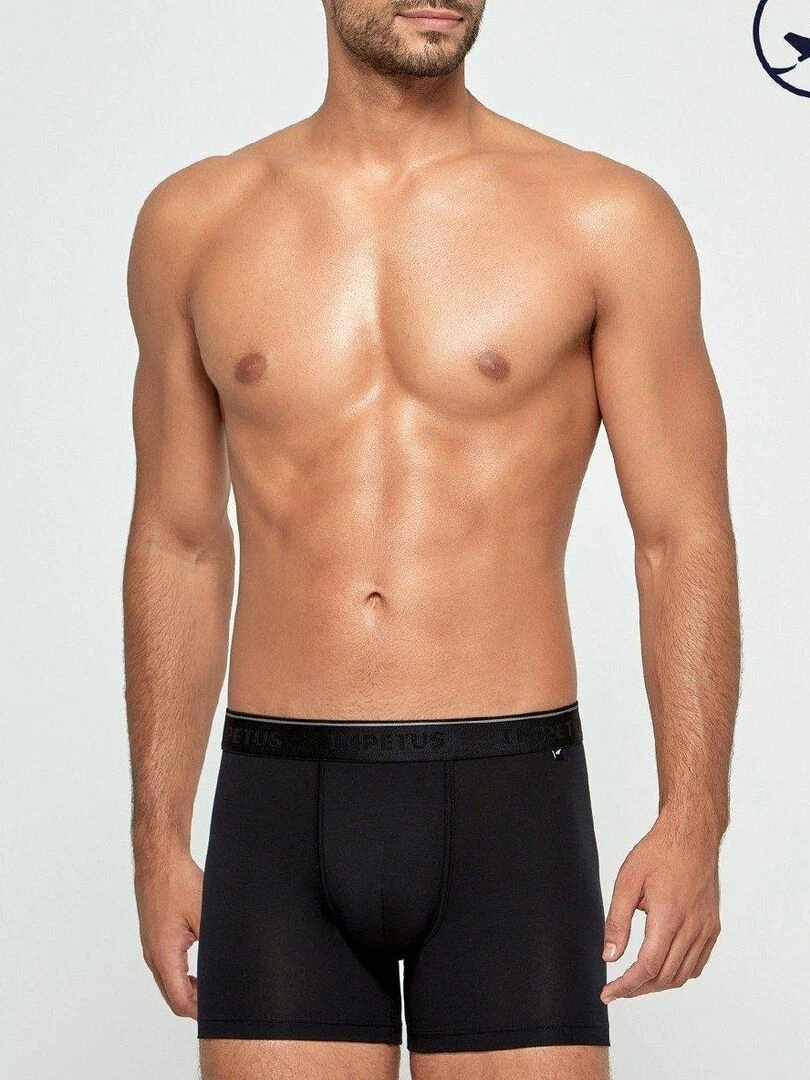 Boxer en fibre lyocell Travel Noir