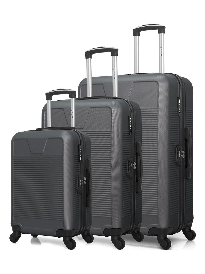 WAVE PARIS SET DE 3 SELENGA Gris foncé