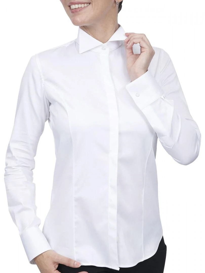 Chemise col cassé ARLENE   Blanc
