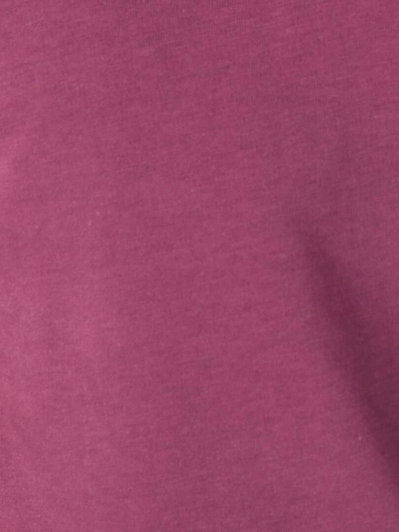 Tee shirt manches courtes en pur coton pima   Damart   Violet prune