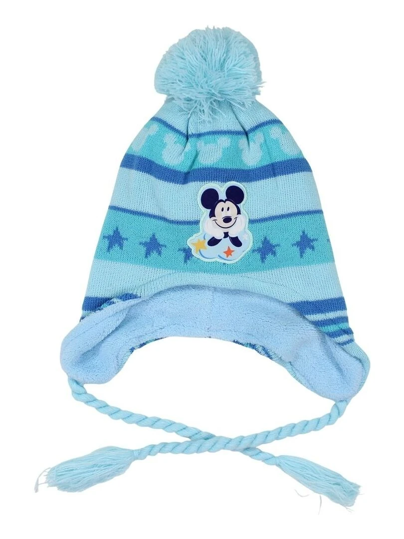 Disney Bonnet garçon imprimé Mickey Bleu clair