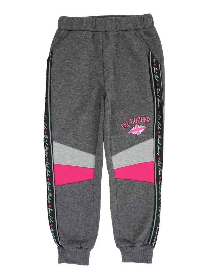 Lee Cooper Pantalon fille imprimé logo Gris