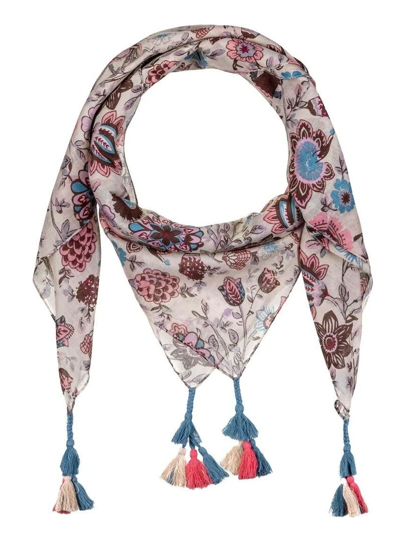 Foulard carré Almaya Bleu