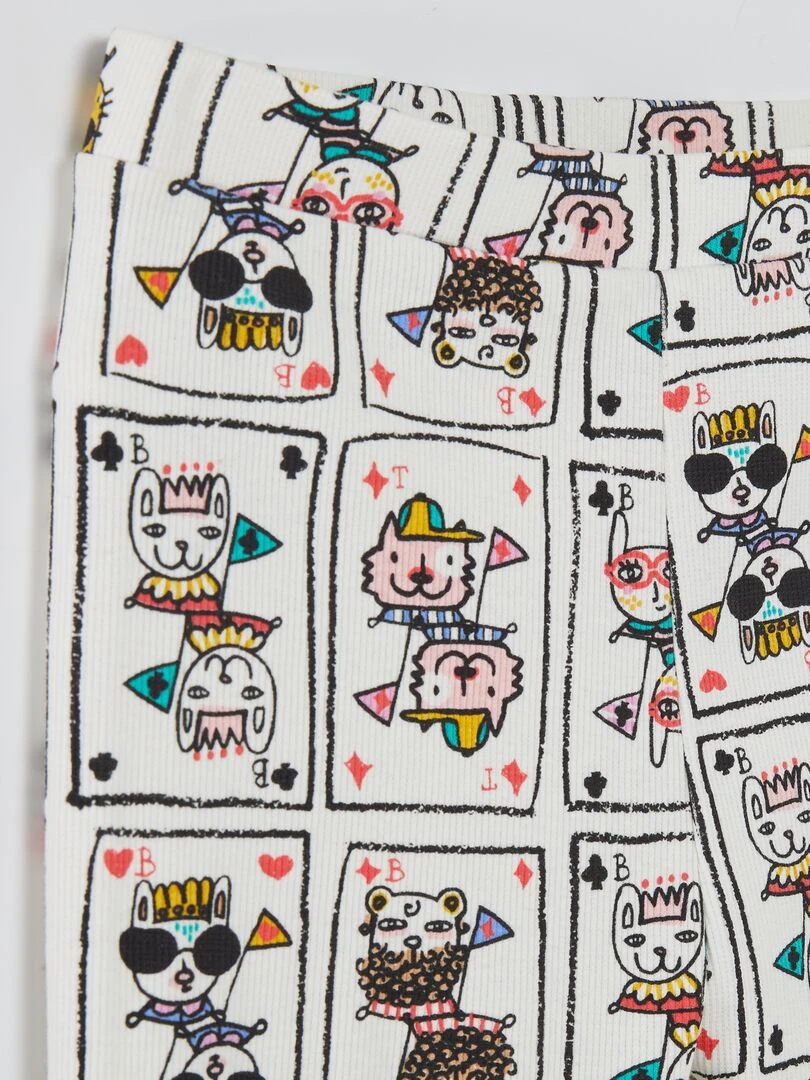 Legging côtelé X Little Bad Wolf   Blanc