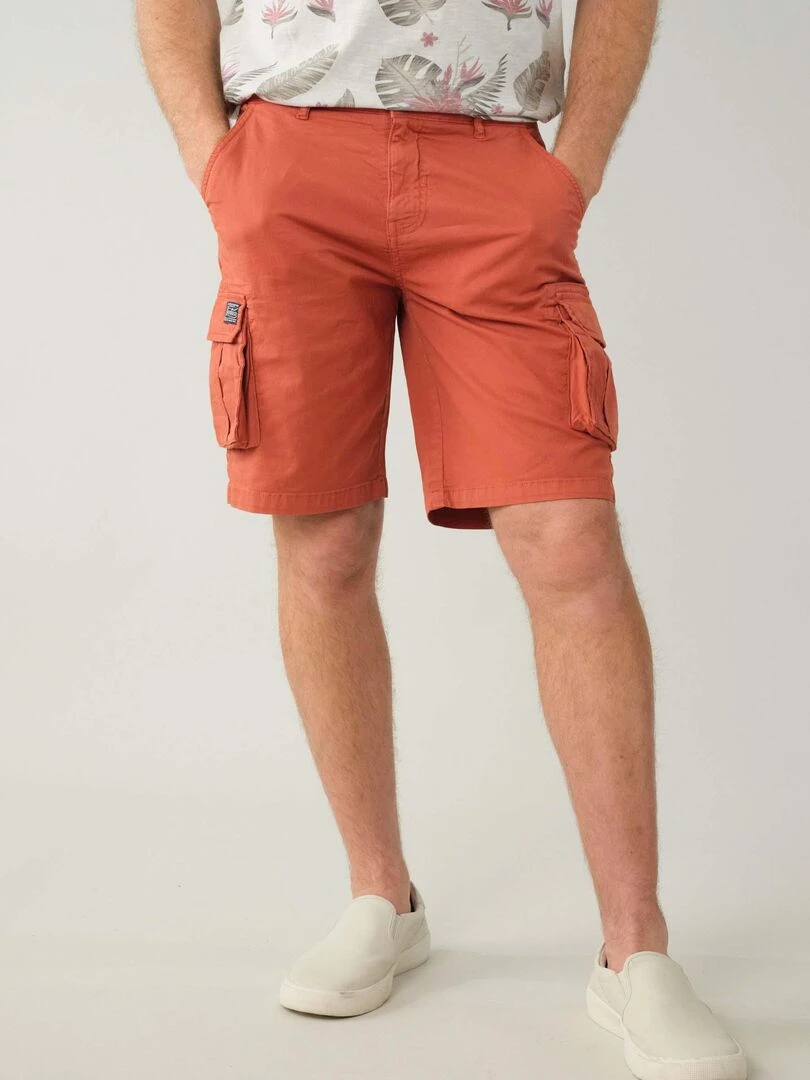 Bermuda casual pour homme 'Deeluxe' Orange corail