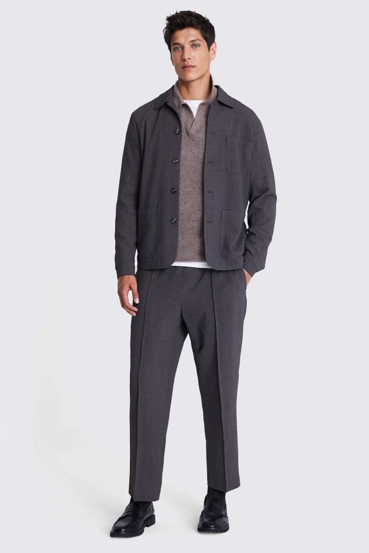Light Grey Cashmere Crew Neck Jumper   Buy Online at Moss