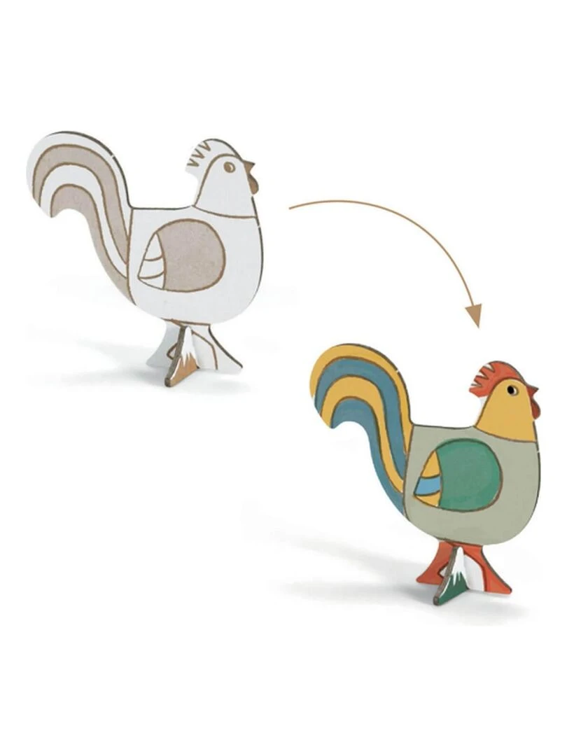 Colorie Assemble Joue : La Ferme   N/A