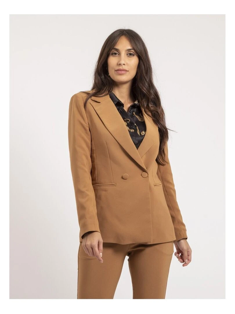 Blazer double boutonnage UNELOR Marron caramel