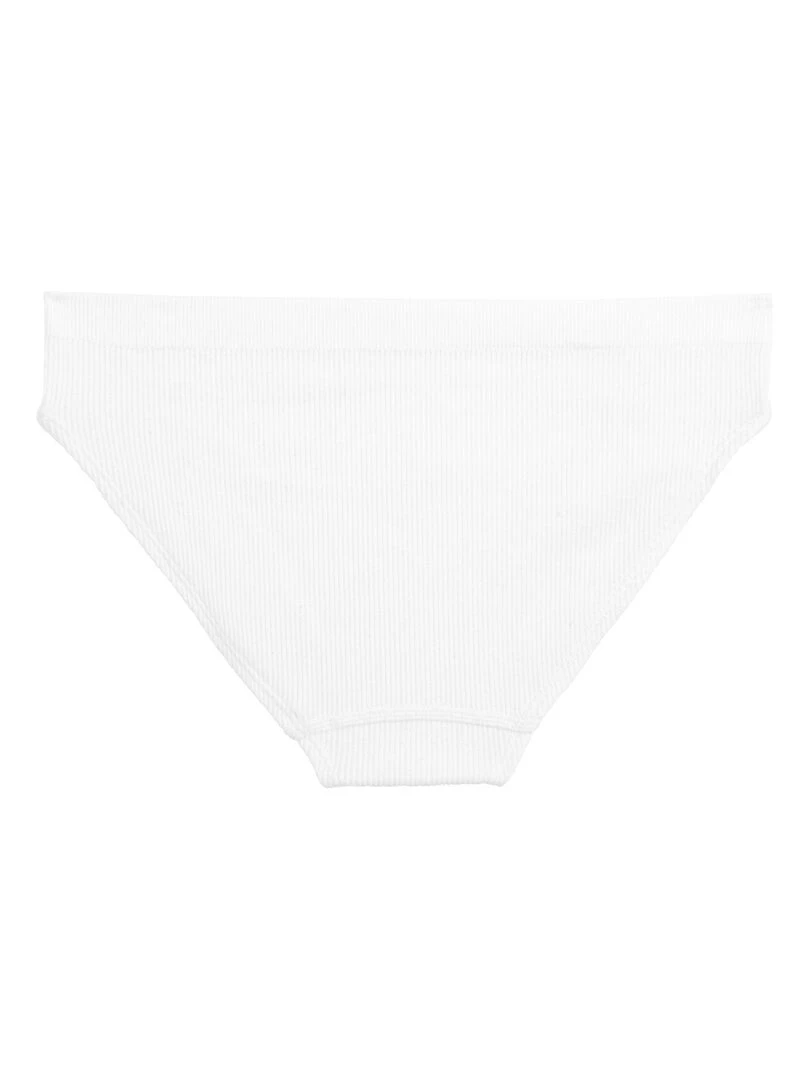 Lot de 2 culottes noire et blanche fille Saeva Noir