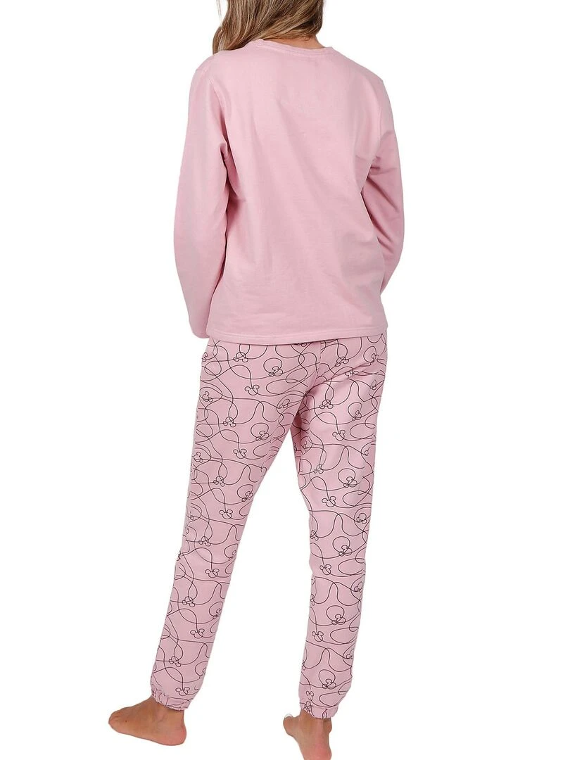 Pyjama pantalon top long Minnie Soft Disney Rose