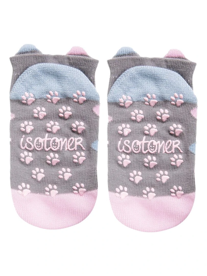 Chaussettes Basses Enfant Dalmatien   Gris