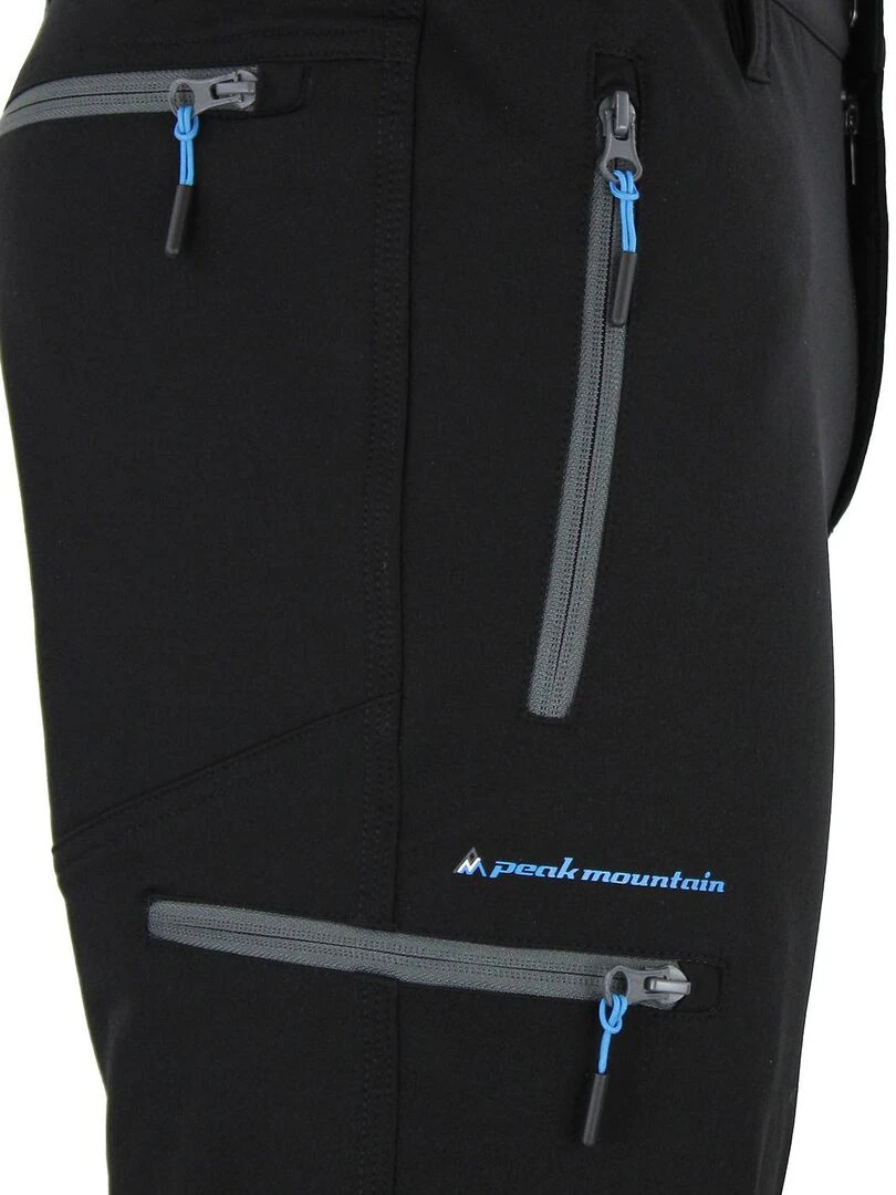 Pantalon de randonnée homme CEBOR   PEAK MOUNTAIN   Noir Noir