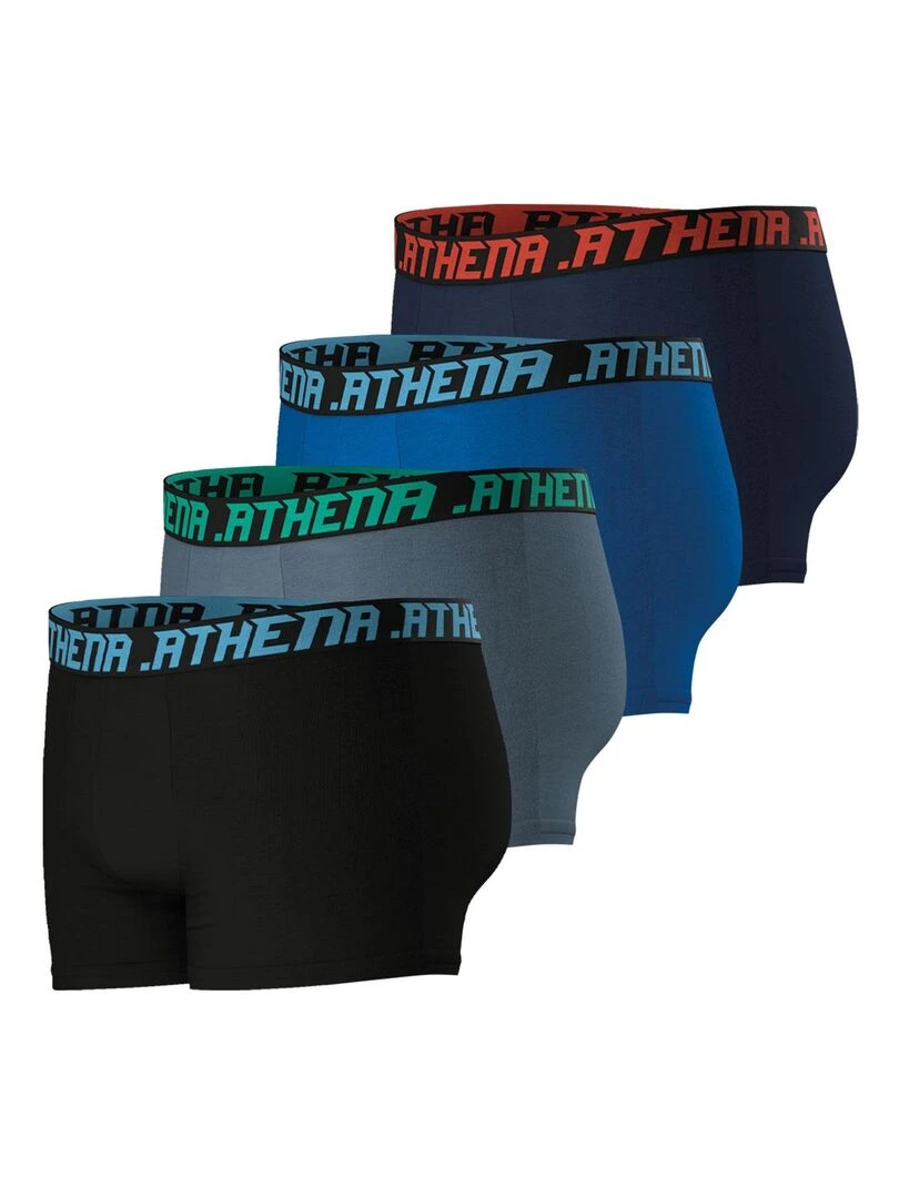 Lot de 4 boxers homme My Petits Prix   Bleu Noir