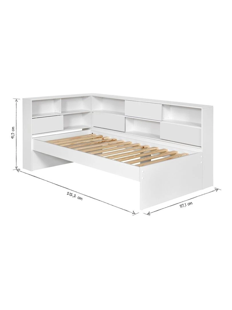 Lit cosy gigogne Play   AKITEN RETAIL   Blanc Blanc