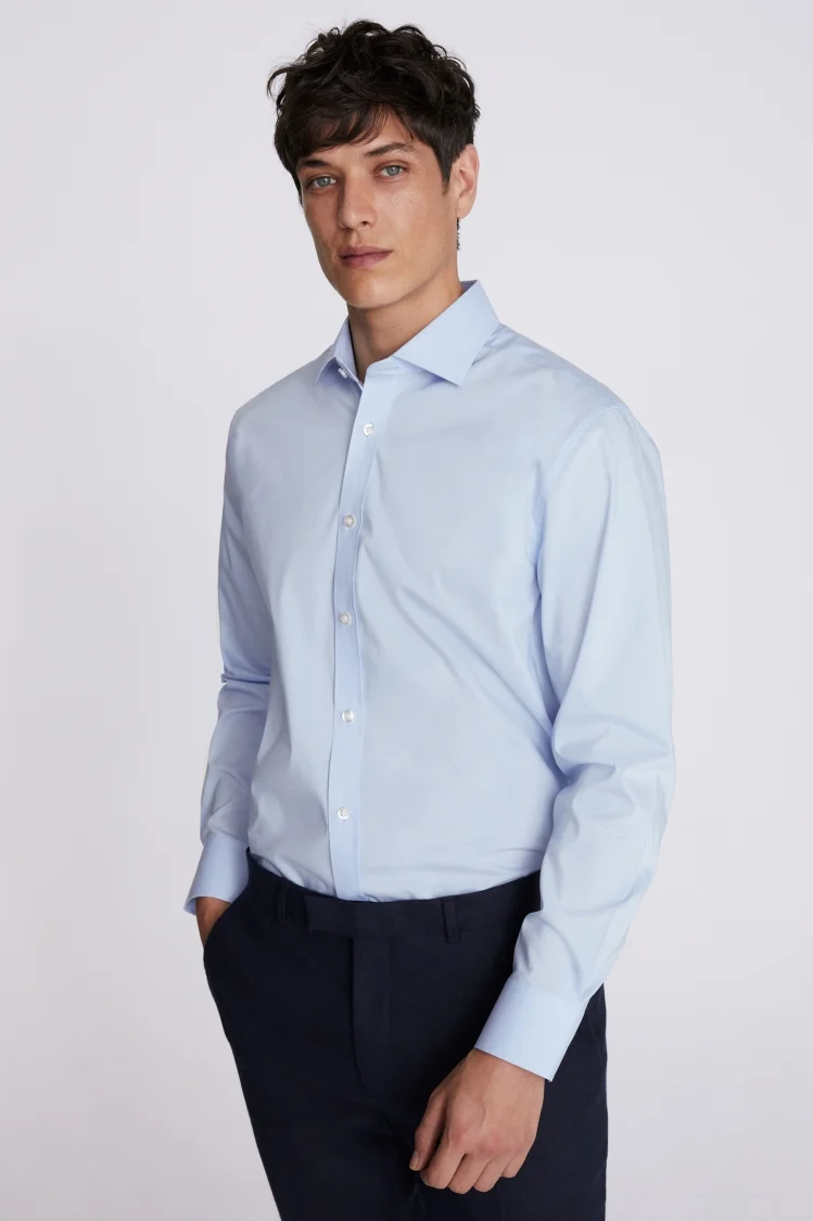 Regular Fit Sky Stretch Shirt Buy Online at Moss