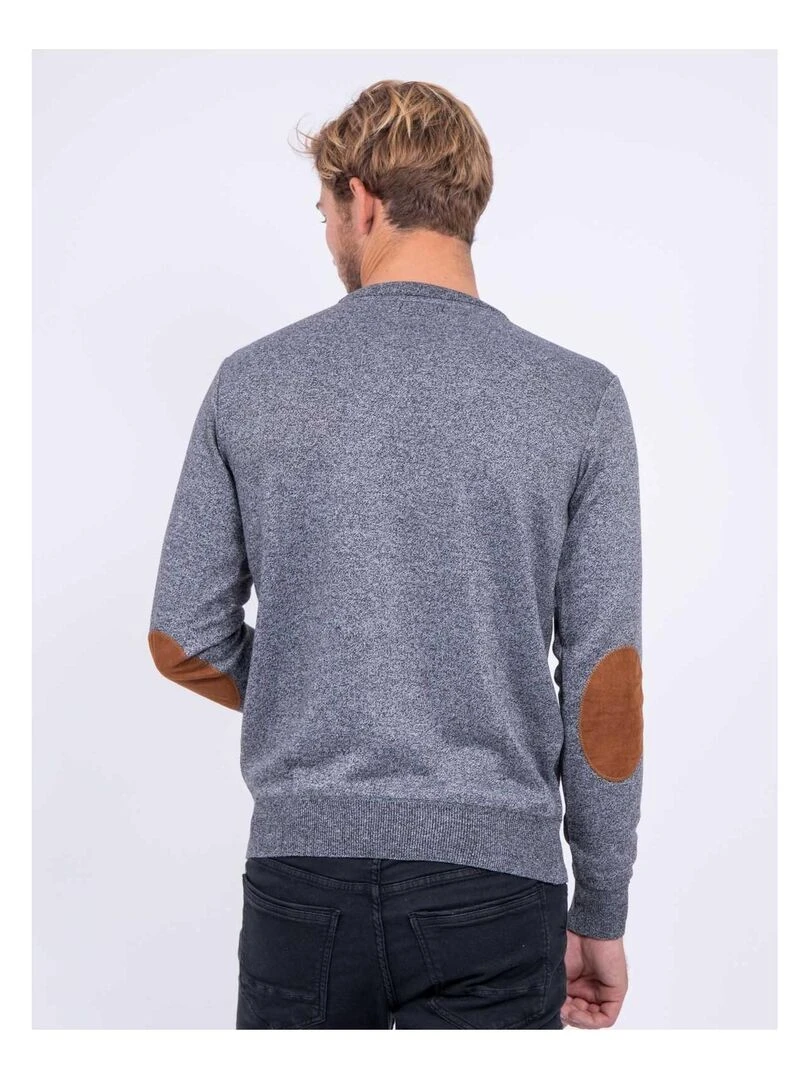 Pull col V LAMBOISE Gris foncé