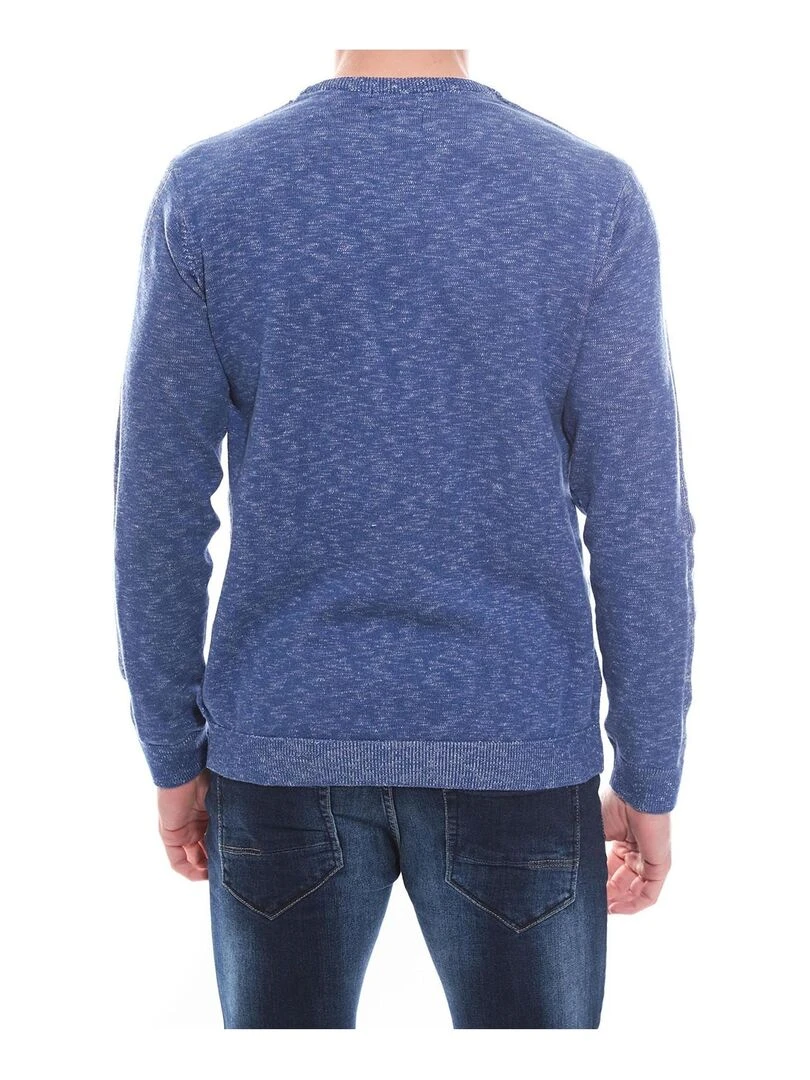 Pull col rond en coton ARTURO Bleu