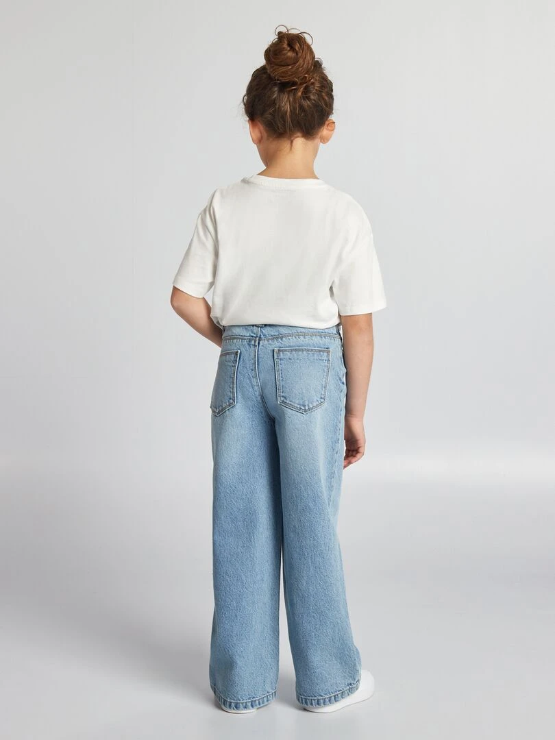 Pantalon wide leg   Bleu