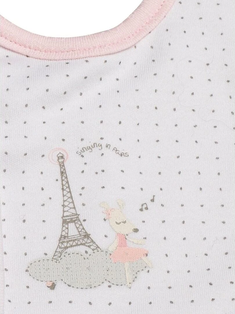 Lot de 2 bavoirs en coton Rose   SAUTHON   Rose