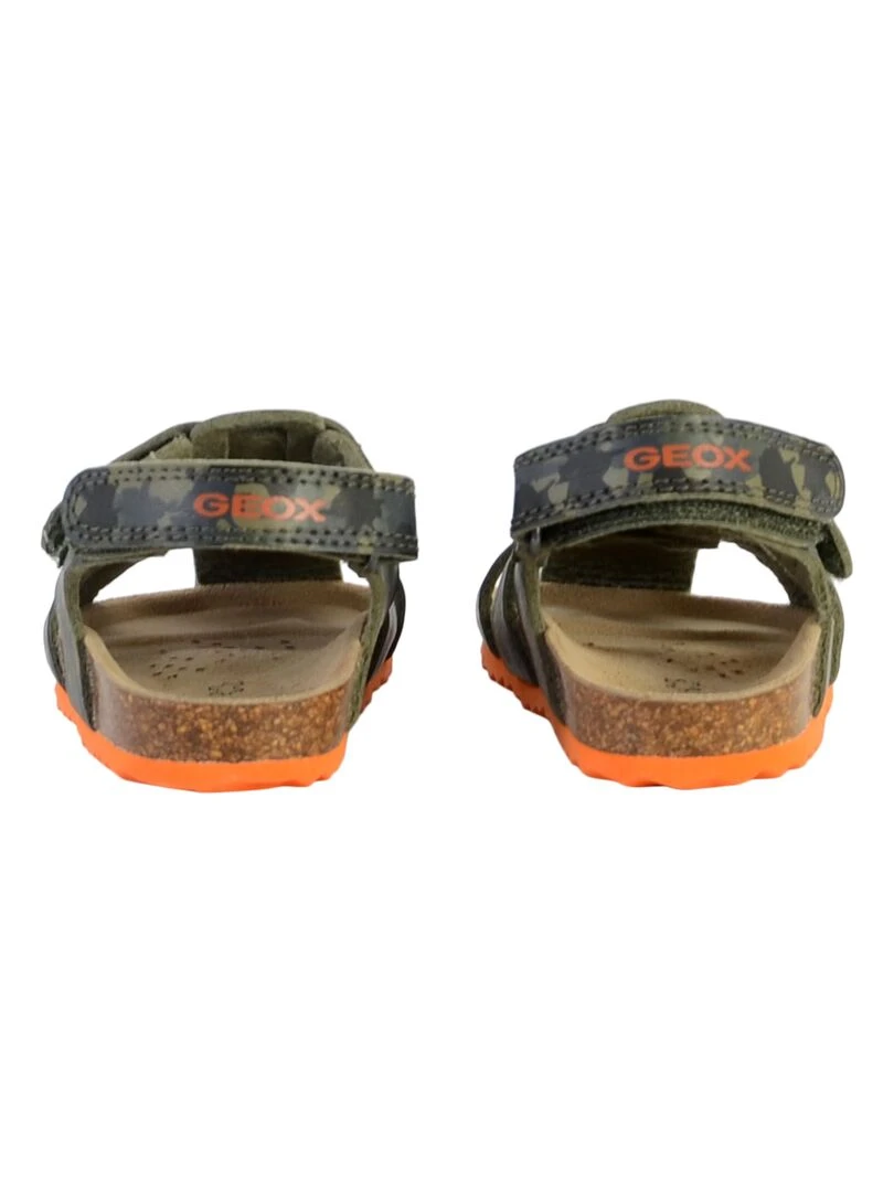 Sandale à Scratch Plate Geox Enfant Chalki   Vert