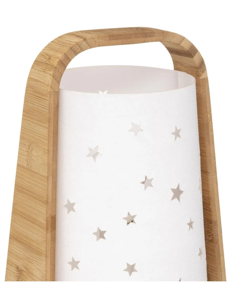 Lampe étoiles ajourées Blanc
