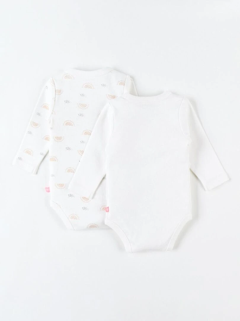 Set de 2 bodies croisés Noukie's Blanc