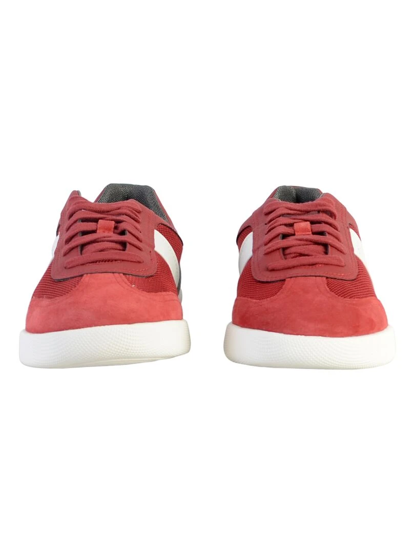 Basket Cuir Geox U Rieti Mesh   Rouge