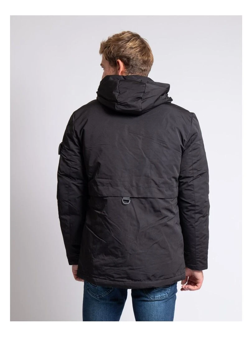 Parka mi longue capuche ZATOICHA Noir
