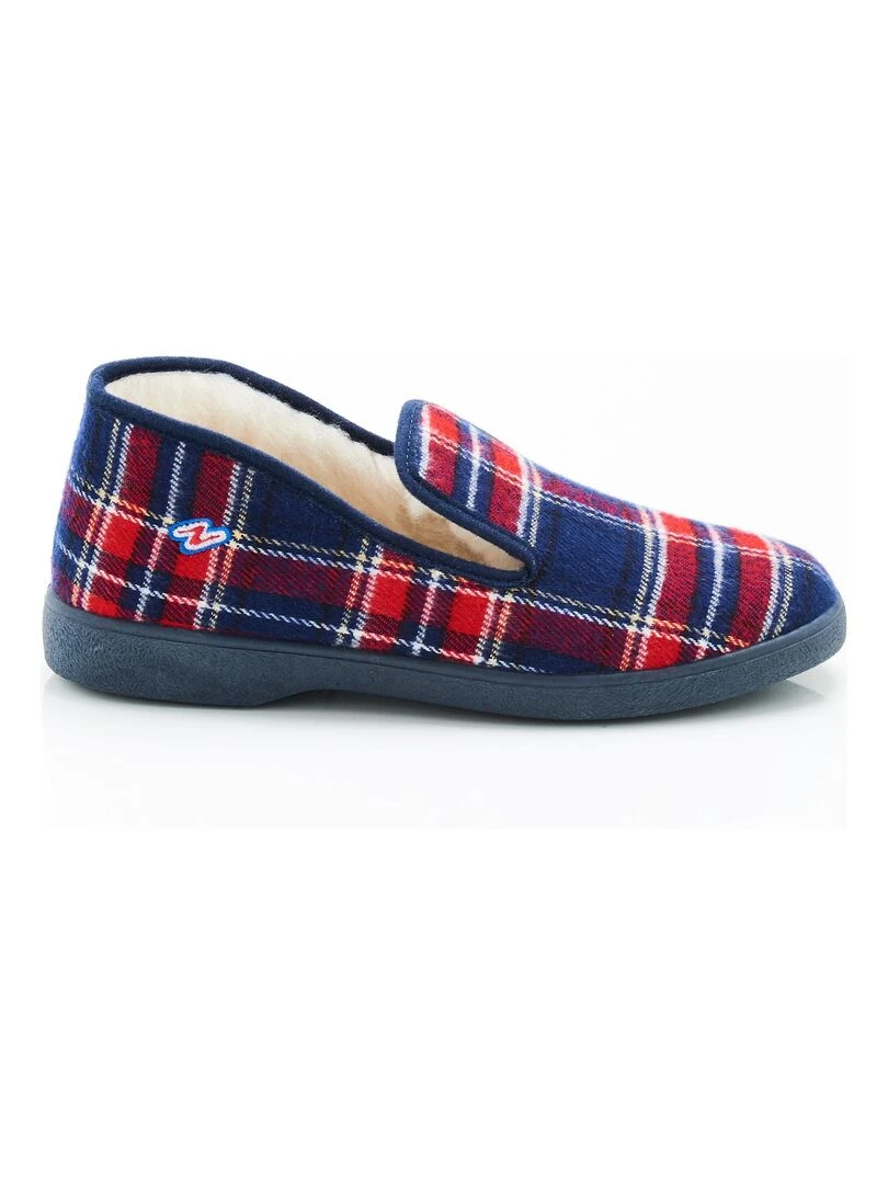 Charentaises carreaux ou unies Thermolactyl   Damart   Bleu