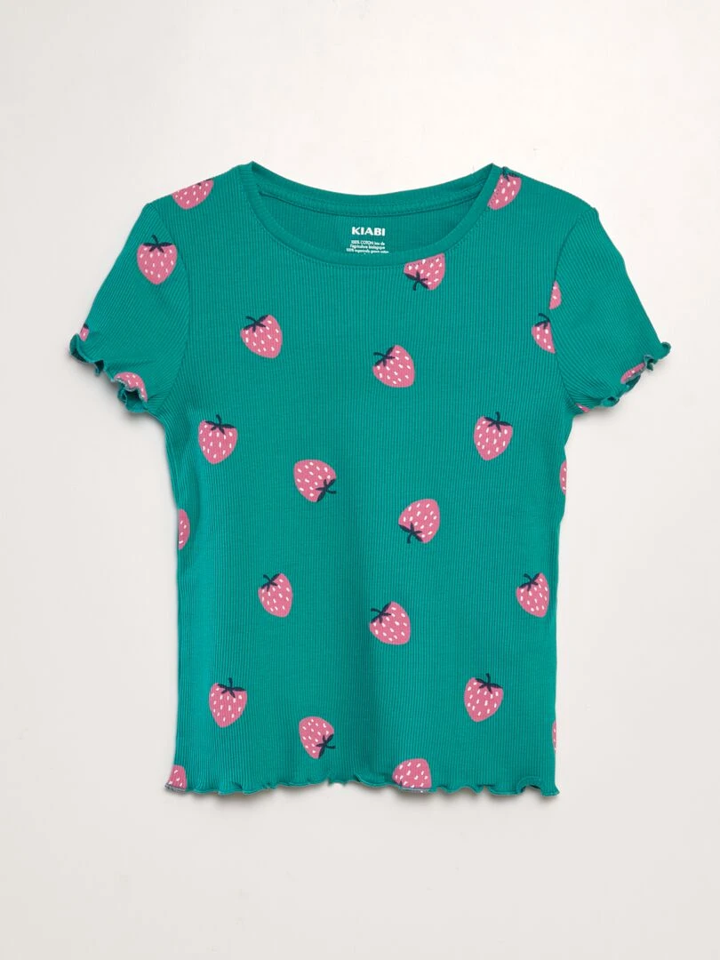 T shirt manches courtes Vert